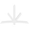 Ekena Millwork Alberta Architectural Grade PVC Gable Bracket, 96"W x 64"H x 6"D x 6"F, 16/12 Pitch GBP096X64X0606ALB00 - alternate 4